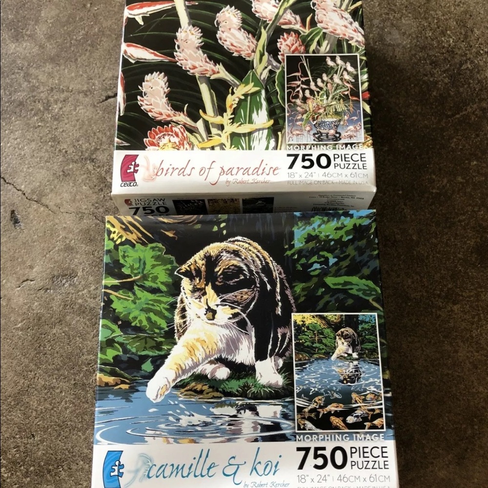 Jigsaw Puzzles 750 pieces each - Lot of 2